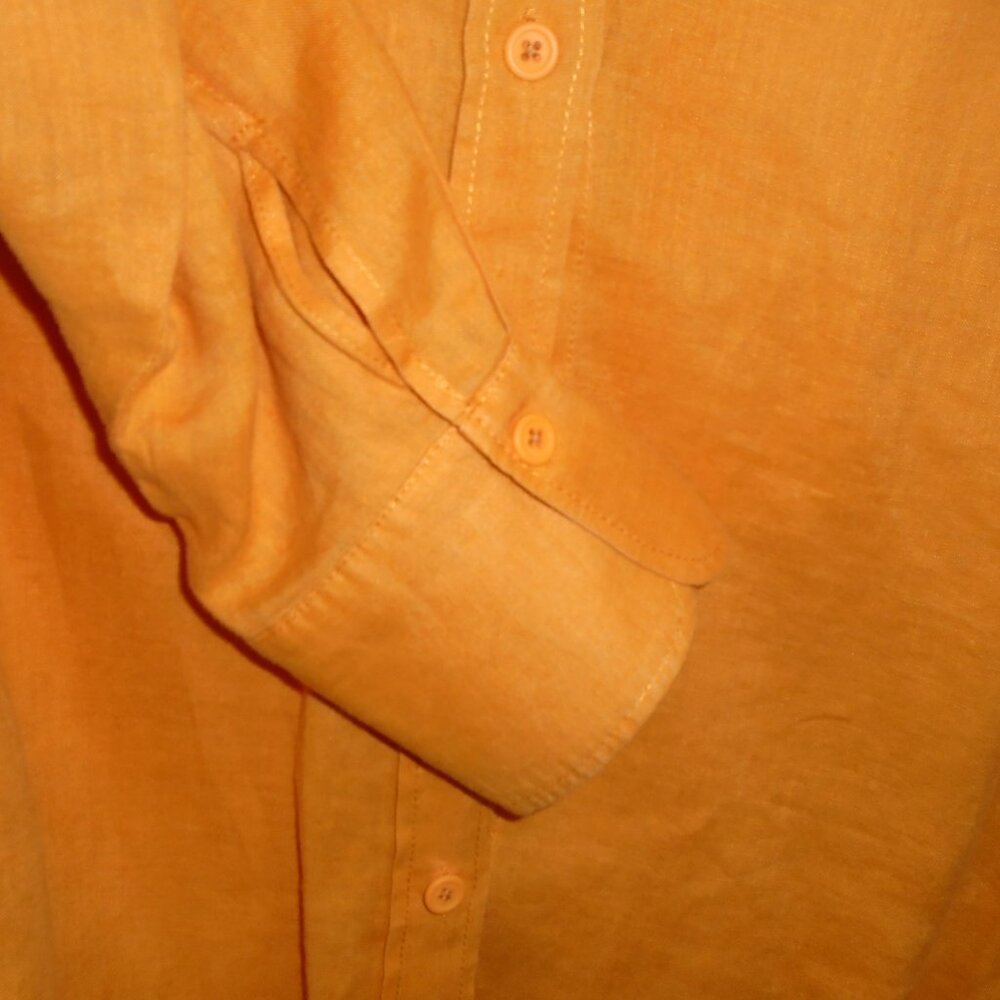 Zara Orange Button Down - image 4